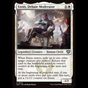 MTG Ennis, Debate Moderator Secrets of Strixhaven sos#14