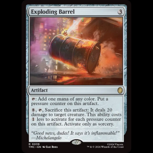 MTG Exploding Barrel Teenage Mutant Ninja Turtles Eternal tmc#39