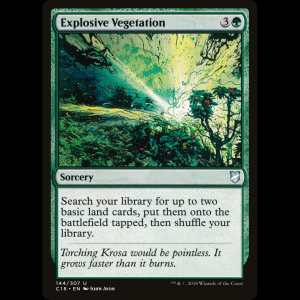 MTG Explosive Vegetation Commander 2018 c18#144