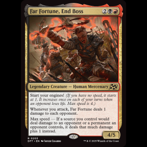 MTG Far Fortune, End Boss Aetherdrift dft#203