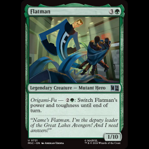 MTG Flatman Marvel Super Heroes Commander msc#721