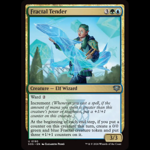 MTG Fractal Tender Secrets of Strixhaven sos#190