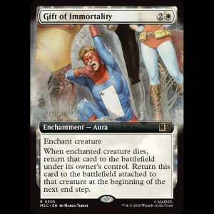 MTG Gift of Immortality Marvel Super Heroes Commander msc#306