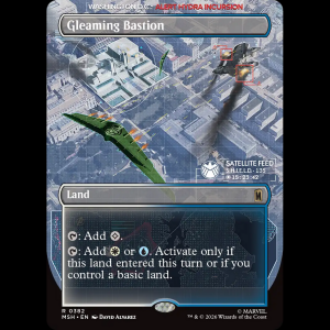 MTG Gleaming Bastion Marvel Super Heroes msh#382