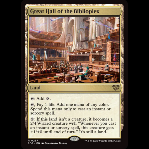 MTG Great Hall of the Biblioplex Secrets of Strixhaven sos#257