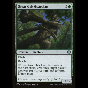 MTG Great Oak Guardian Starter Commander Decks scd#186