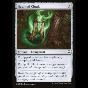 MTG Haunted Cloak Commander Legends cmr#313