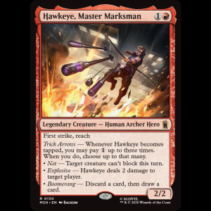 MTG Hawkeye, Master Marksman Marvel Super Heroes msh#130