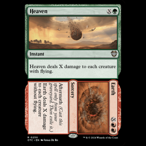 MTG Heaven // Earth Outlaws of Thunder Junction Commander otc#230