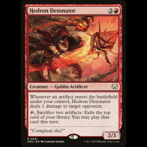MTG Hedron Detonator March of the Machine Commander moc#31