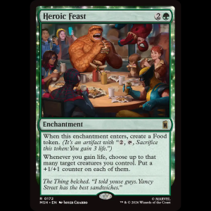 MTG Heroic Feast Marvel Super Heroes msh#172