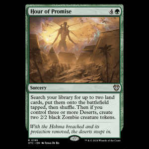 MTG Hour of Promise Outlaws of Thunder Junction Commander otc#195