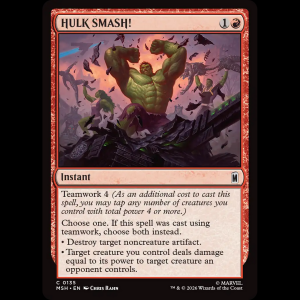 MTG HULK SMASH! Marvel Super Heroes msh#135