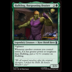 MTG Hulkling, Burgeoning Bruiser Marvel Super Heroes msh#173