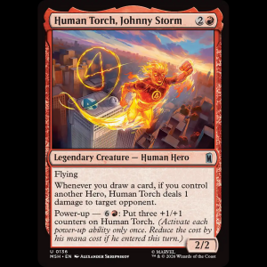 MTG Human Torch, Johnny Storm Marvel Super Heroes msh#136