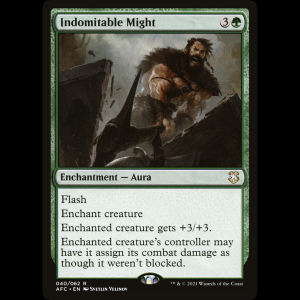 MTG Indomitable Might Forgotten Realms Commander afc#40