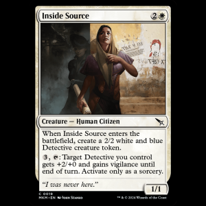 MTG Inside Source Murders at Karlov Manor mkm#19
