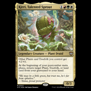 MTG Kirri, Talented Sprout Outlaws of Thunder Junction Commander otc#7