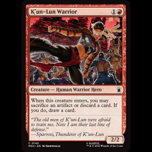 MTG K'un-Lun Warrior Marvel Super Heroes msh#140