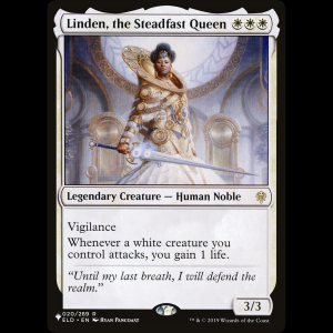 MTG Linden, the Steadfast Queen The List plst#ELD-20