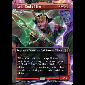 MTG Loki, God of Lies Marvel Super Heroes Commander msc#512