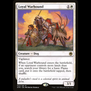 MTG Loyal Warhound Adventures in the Forgotten Realms afr#23