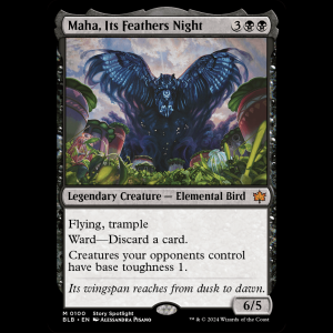 MTG Maha, Its Feathers Night Bloomburrow blb#100