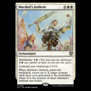 MTG Marshal's Anthem Outlaws of Thunder Junction Commander otc#82