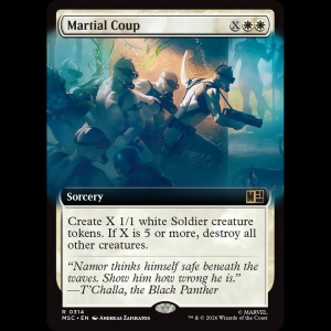 MTG Martial Coup Marvel Super Heroes Commander msc#314