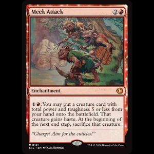 MTG Meek Attack Lorwyn Eclipsed ecl#151