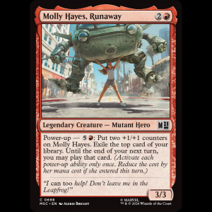 MTG Molly Hayes, Runaway Marvel Super Heroes Commander msc#698