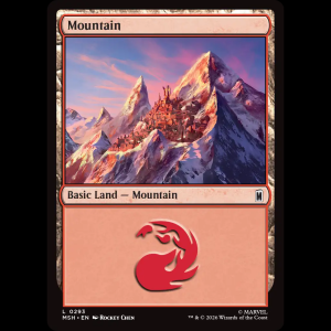 MTG Mountain Marvel Super Heroes msh#293