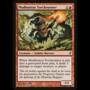 MTG Antorchero de Botón Fangoso (Mudbutton Torchrunner) Lorwyn lrw#185