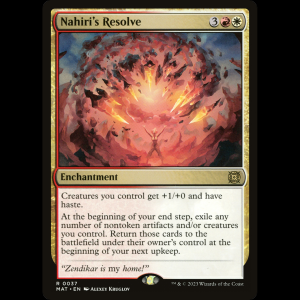 MTG Nahiri's Resolve March of the Machine: The Aftermath mat#37