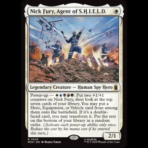 MTG Nick Fury, Agent of S.H.I.E.L.D. Marvel Super Heroes msh#25