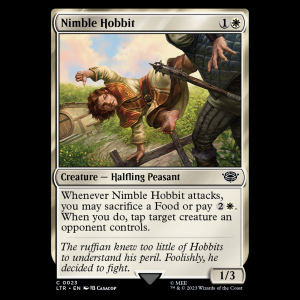 MTG Nimble Hobbit The Lord of the Rings: Tales of Middle-earth ltr#23