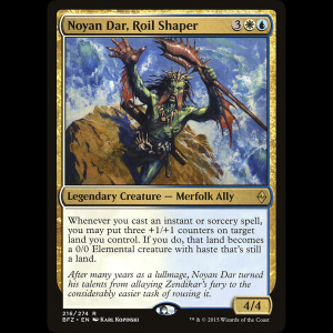 MTG Noyan Dar, agitador de la Turbulencia (Noyan Dar, Roil Shaper) Battle for Zendikar bfz#216
