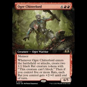 MTG Ogre Chitterlord Wilds of Eldraine woe#373