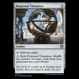 MTG Perpetual Timepiece Outlaws of Thunder Junction Commander otc#263