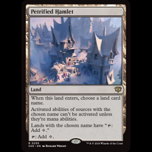 MTG Petrified Hamlet Secrets of Strixhaven sos#259