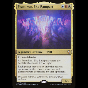 MTG Pramikon, baluarte celestial (Pramikon, Sky Rampart) Commander 2019 c19#47