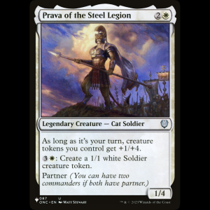 MTG Prava of the Steel Legion The List plst#ONC-87