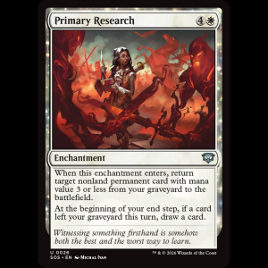 MTG Primary Research Secrets of Strixhaven sos#26