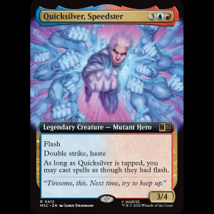 MTG Quicksilver, Speedster Marvel Super Heroes Commander msc#412