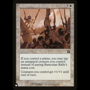 MTG Ramosian Rally The List plst#MMQ-38