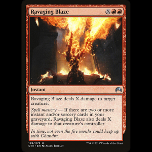 MTG Llamarada salvaje (Ravaging Blaze) Magic Origins ori#159
