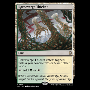 MTG Razorverge Thicket Bloomburrow Commander blc#325