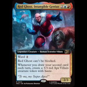 MTG Red Ghost, Intangible Genius Marvel Super Heroes Commander msc#413