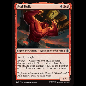 MTG Red Hulk Marvel Super Heroes msh#149