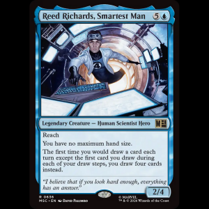 MTG Reed Richards, Smartest Man Marvel Super Heroes Commander msc#636